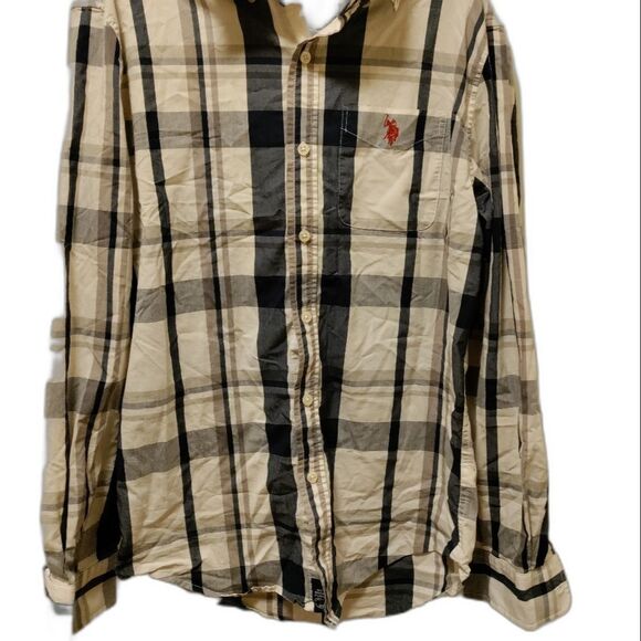 U.S. Polo Assn. Long Sleeve Plaid Button Down Shirt Small Casual Classic Style - Picture 4 of 5